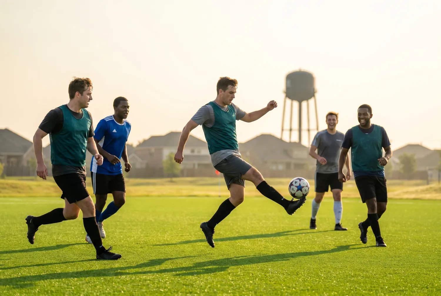 Pickup soccer on a pristine field in fast-growing Frisco Pickup soccer on a pristine field in fast-growing Frisco