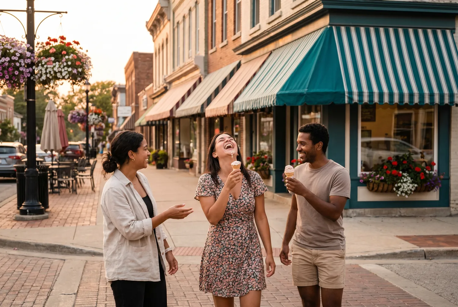 Ice cream stroll down Zionsville's brick Main Street Ice cream stroll down Zionsville's brick Main Street